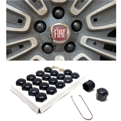 Düz Bijon Kapağı Sökme Aparatlı 20 li Set 17 mm-19 mm SİYAH image 0