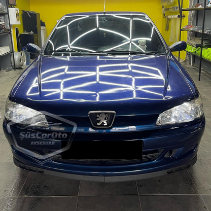 Peugeot 306 1993-2002 Uyumlu Üniversal Laguna Lip Esnek Ön Lip 2 Parça Tampon Altı Dil Karlık Ön Ek image 1