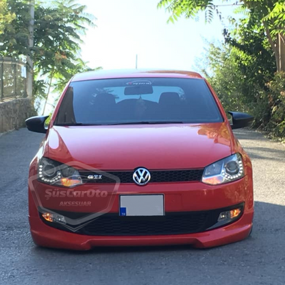 Vw Polo 6R-6C 2009-2017 Batman Yarasa Ayna Kapağı Piano Black ABS Plastik image 1