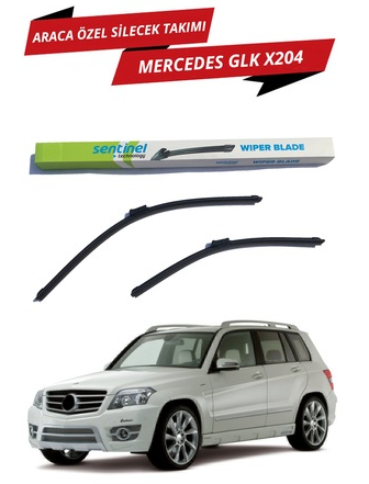 Mercedes GLK X204 2008 Sonrası Sentinel Araca Özel Muz Ön Silecek Takımı Sağ Sol image 0