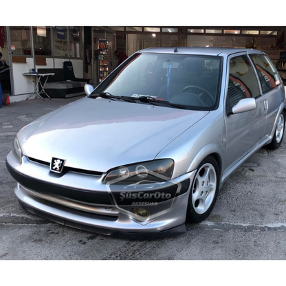 Peugeot 106 1991-2004 Uyumlu Üniversal Astra H lip Esnek Ön Lip 2 Parça Tampon Altı Dil Karlık Ön Ek image 2