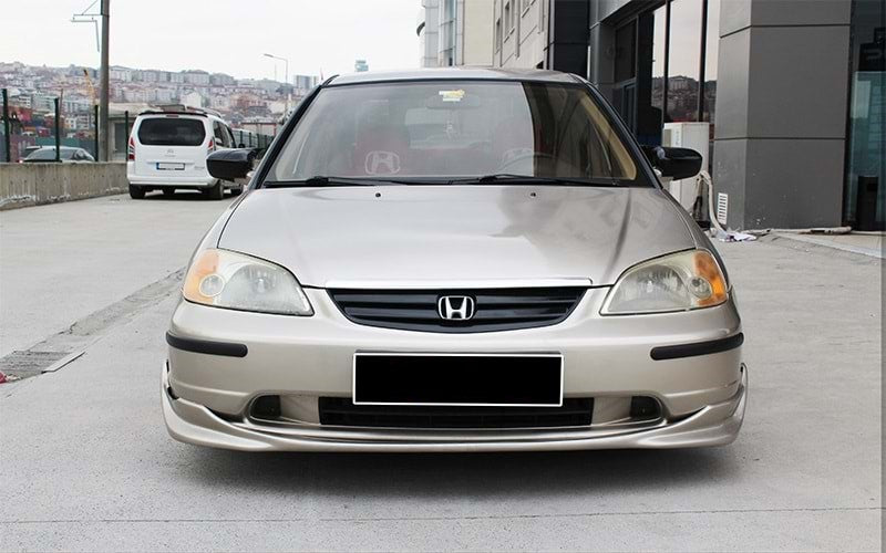 Honda Civic Vtec 2 2002-2005 Batman Yarasa Ayna Kapağı Piano Black ABS Plastik image 1