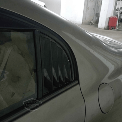 Honda Civic FD6 2006-2011 Uyumlu Kelebek Cam Izgarası Kelebek Cam Vizörü Havalandırma Sağ Sol Takım Parlak Siyah image 8