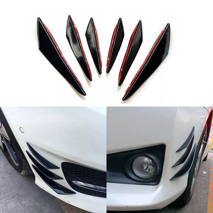 Üniversal Esnek Spor Tampon Bıçağı Piano Black Sağ Sol 6 Adet image 0