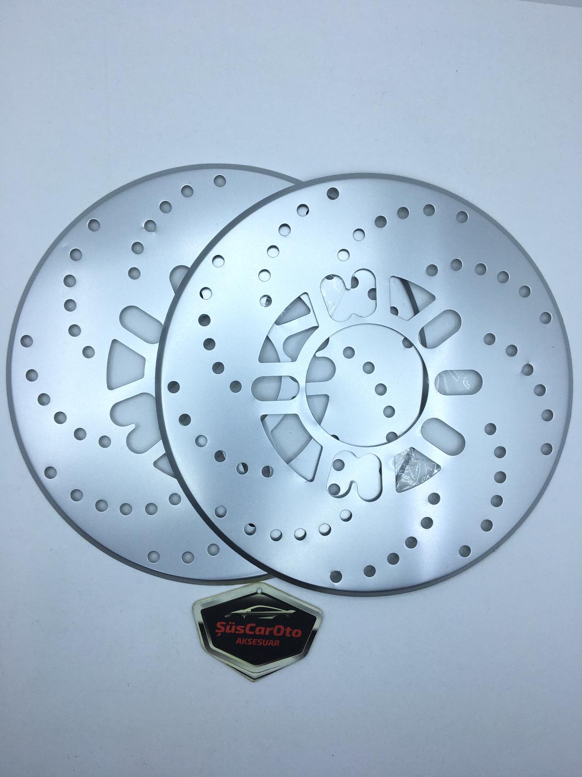 Üniversal Kampana Sacı Disk Sacı Disk Fırfırı 2'li Set 14'' ve Üzeri Gümüş image 1