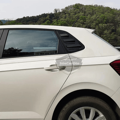 Vw Polo MK6 2018 Sonrası Uyumlu Kelebek Cam Izgarası Kelebek Cam Vizörü İthal Havalandırma Sağ Sol Takım Parlak Siyah 1.Sınıf image 6