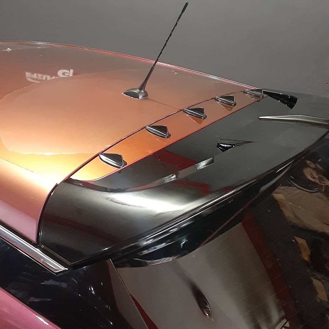 5 li Mini Shark Balina Anten Seti Balık Sırtı Süs Anten Gri image 9