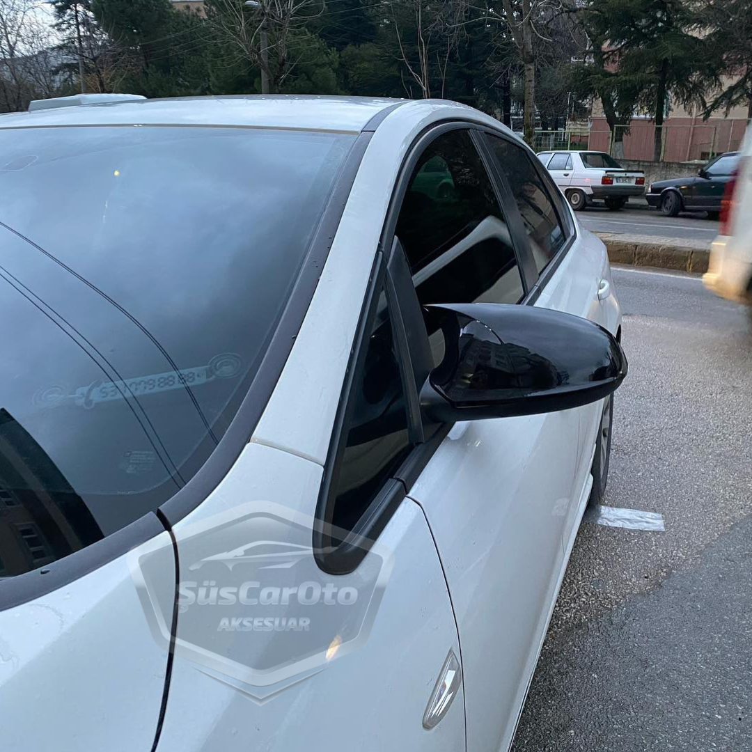 Opel Astra J 2009-2020 Batman Yarasa Ayna Kapağı Piano Black ABS Plastik image 3