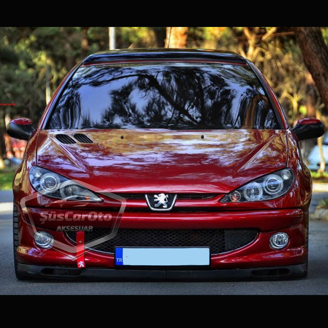 Peugeot 206 206+ 1998-2012 Uyumlu Üniversal Laguna Lip Esnek Ön Lip 2 Parça Tampon Altı Dil Karlık Ön Ek image 0