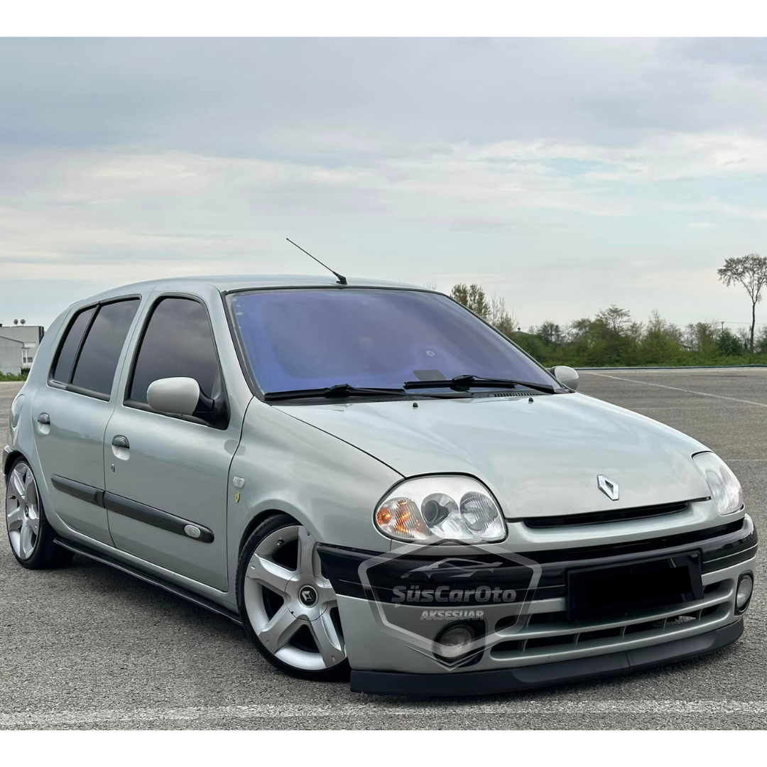 Renault Clio Symbol Hb&amp;Sedan 1998-2002 Uyumlu Üniversal Astra H lip Esnek Ön Lip 2 Parça Tampon Altı Dil Karlık Ön Ek image 1