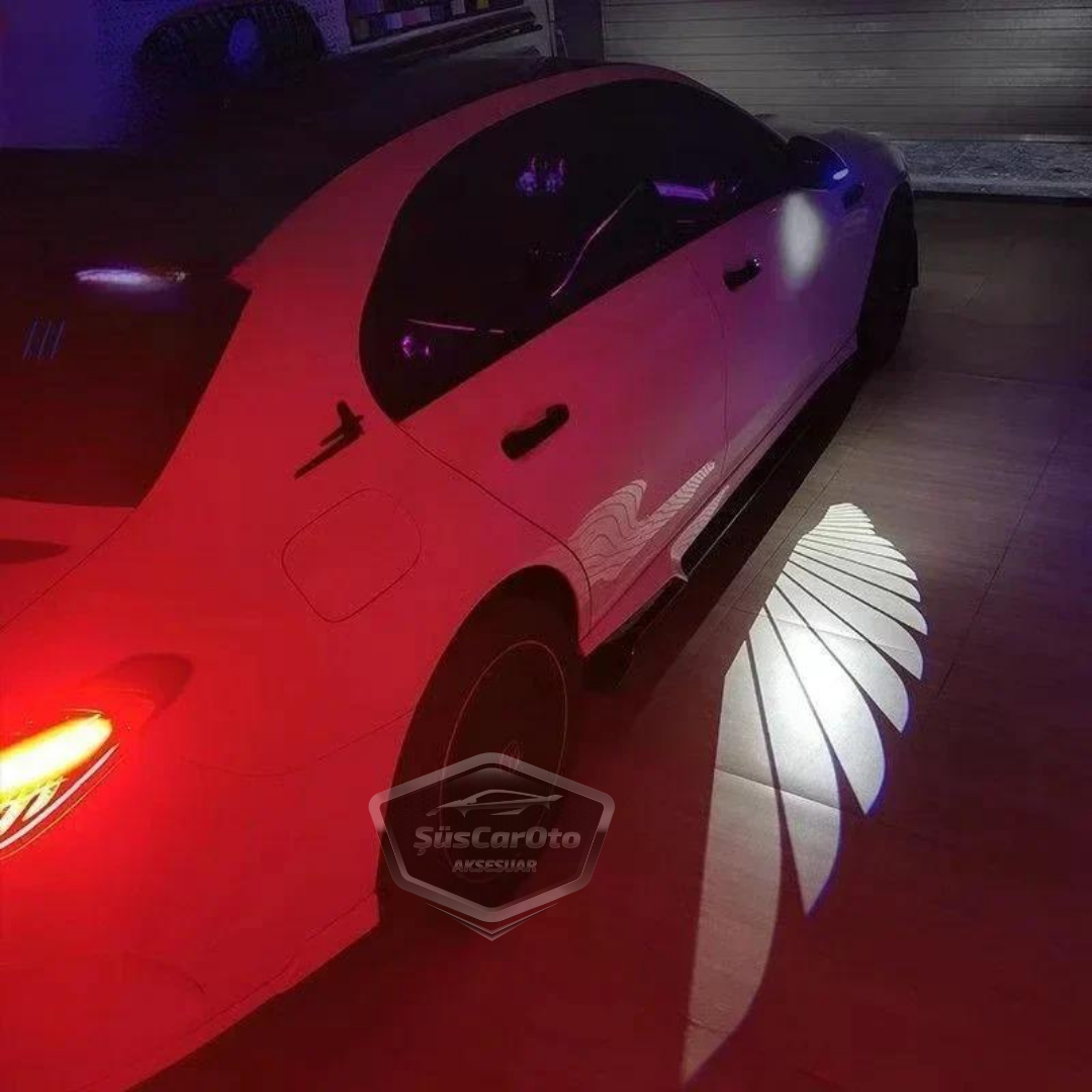 Üniversal Oto Araç Ayna Altı Angel Led Otomobil Gündüz Farı Araba Melek Kanat Led Beyaz 12 Volt image 4