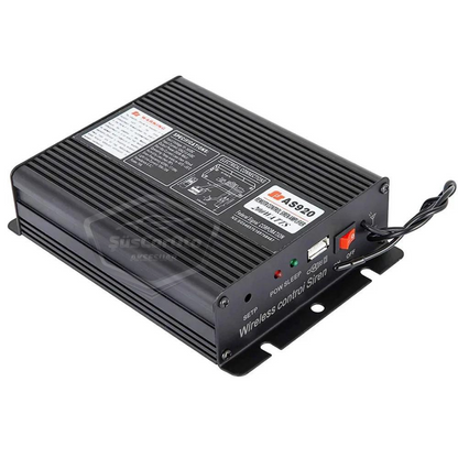 Profesyonel Polis Sireni Uzaktan Kumandalı Güçlü Siren Kablosuz Wireless Kontrol Korna Megafonlu Mikrofonlu Metal 200W 12V AS920 image 9