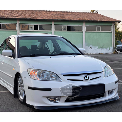 Honda Civic Vtec 2 Uyumlu Esnek Tampon Koruma Bandı Ön Arka Tampon Koruyucu Şerit Yumuşak Bant 4 lü Paket Siyah image 3