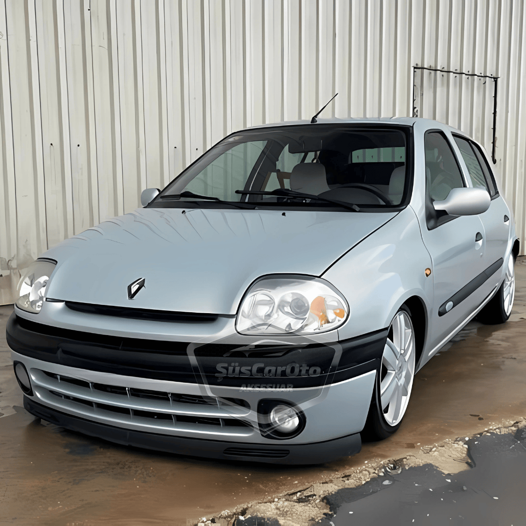 Renault Clio Symbol Hb&amp;Sedan 1998-2002 Uyumlu Üniversal V2 Laguna Lip Esnek Ön Lip 2 Parça Tampon Altı Dil Karlık Ön Ek image 5