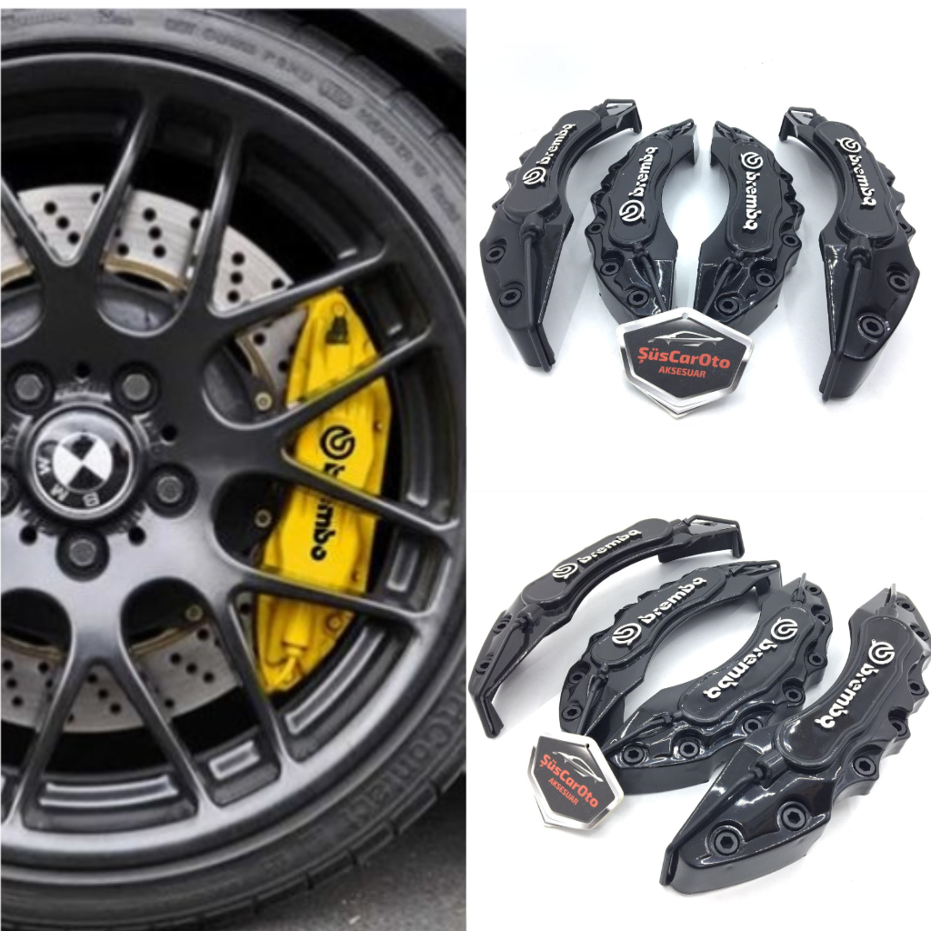 Brembo Fren Kaliper Kapağı 4'lü Set Üniversal 17'' ve Üzeri Siyah image 0