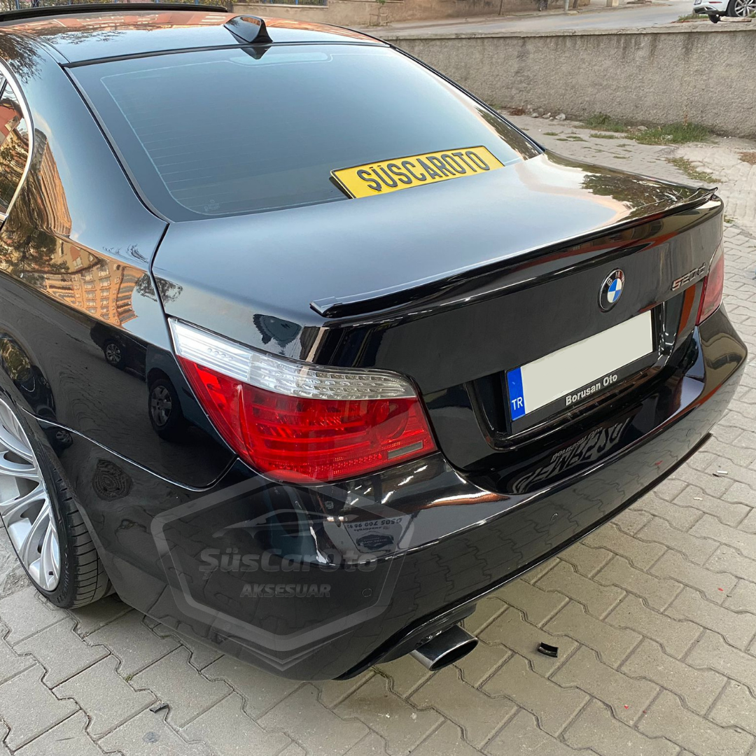 Bmw 5 Serisi E60 2003-2010 Samurai M3 Tip Bagaj Üstü Spoiler Bagaj Çıtası Piano Black Parlak Siyah image 7