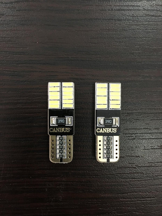 24 Ledli T10 Dipsiz Beyaz Park Ledi Ampulü 12V Cob Led SMD Canbus image 0