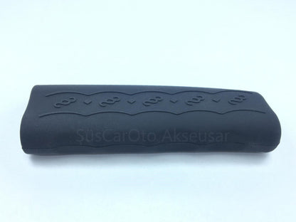 CARUB Silikon El Freni Kılıfı El freni Koruyucusu Silikon Siyah image 2