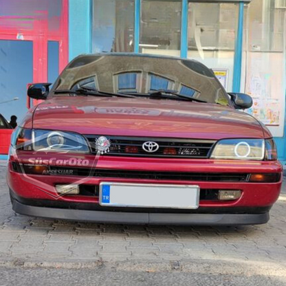 Toyota Corolla AE101 Efsane Kasa 1991-1998 Uyumlu Üniversal Astra H lip Esnek Ön Lip 2 Parça Tampon Altı Dil Karlık Ön Ek image 8