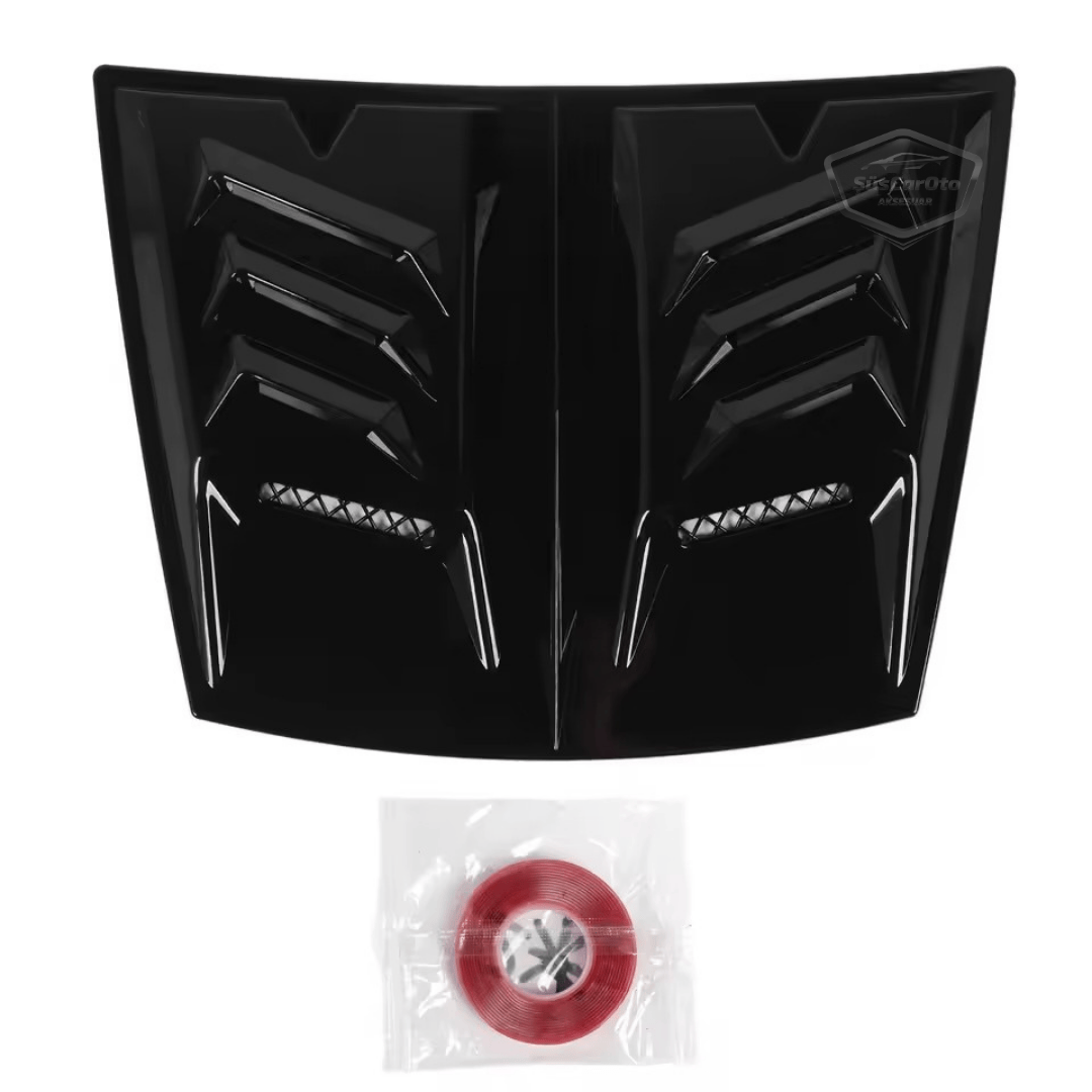 Üniversal Her Araca Uyumlu Geniş Midi Boy Kaput Üstü Havalandırma Izgarası Tavan Vent Air Scoop İthal Nikelajlı 48.5 x 35.5 cm image 5