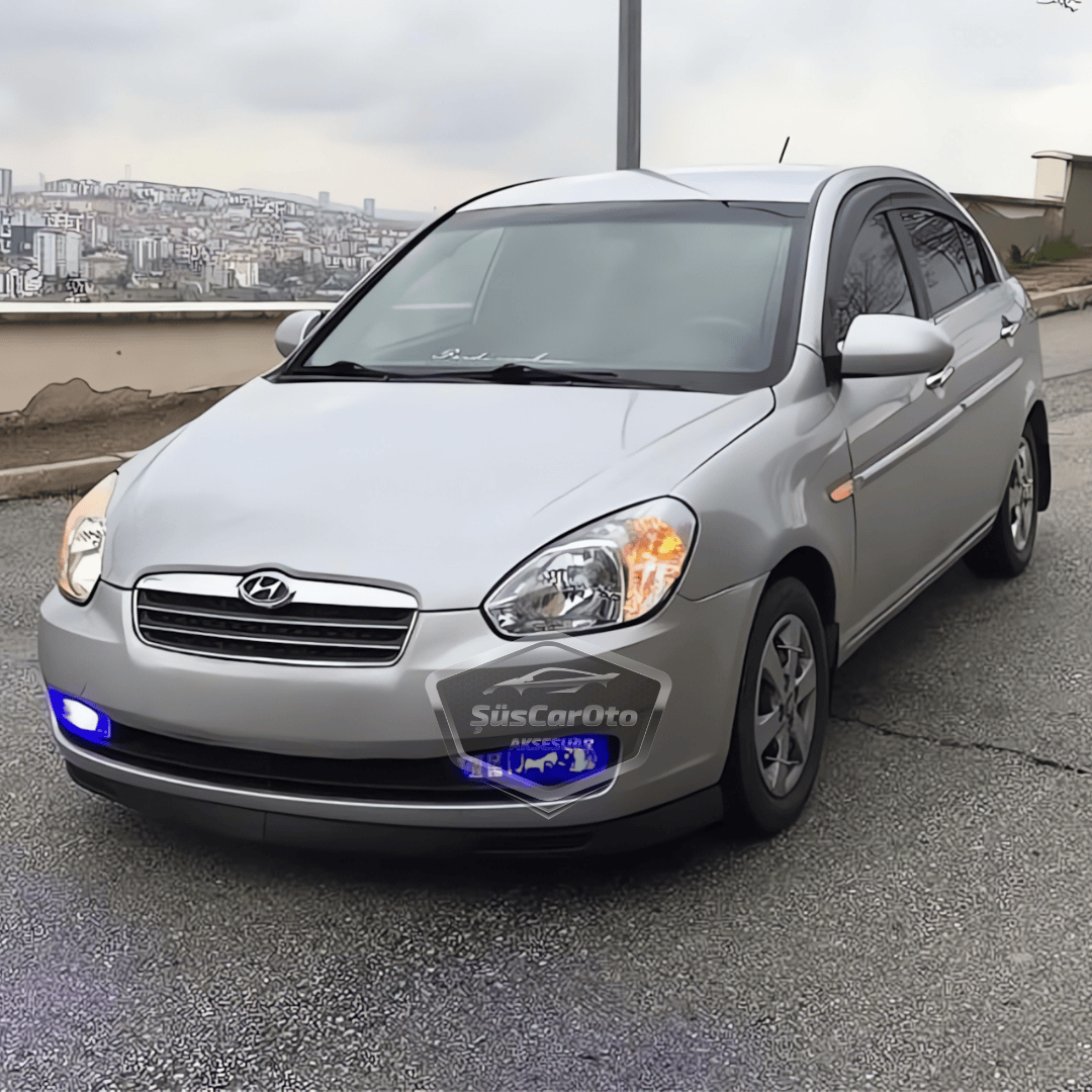 Hyundai Accent Era 2006-2012 Uyumlu Üniversal V2 Laguna Lip Esnek Ön Lip 2 Parça Tampon Altı Dil Karlık Ön Ek image 0