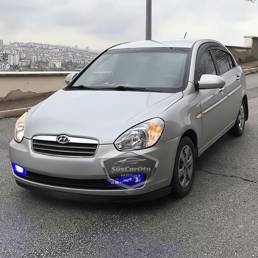 Hyundai Accent Era 2006-2012 Uyumlu Üniversal V2 Laguna Lip Esnek Ön Lip 2 Parça Tampon Altı Dil Karlık Ön Ek image 0