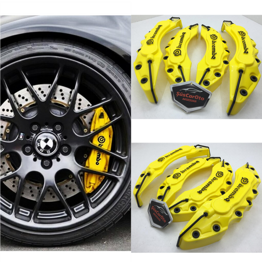 Brembo Fren Kaliper Kapağı 4'lü Set Üniversal 17'' ve Üzeri Sarı image 0
