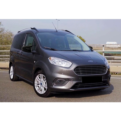 Ford Courier 2014-2017 Batman Yarasa Ayna Kapağı Piano Black ABS Plastik image 0