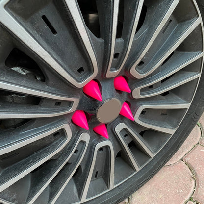Sivri Mermi Bijon Kapağı Sökme Aparatlı 20 li Set 17 mm-19 mm PEMBE image 1