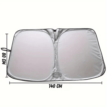 Oto Katlanabilir Premium Ön Güneşlik Ön Arka Cam Gölgelik Metalize Yeni Nesil Güneş Koruyucu Oto Araba Suv Tır 80 cm x 140 cm Çantalı image 4