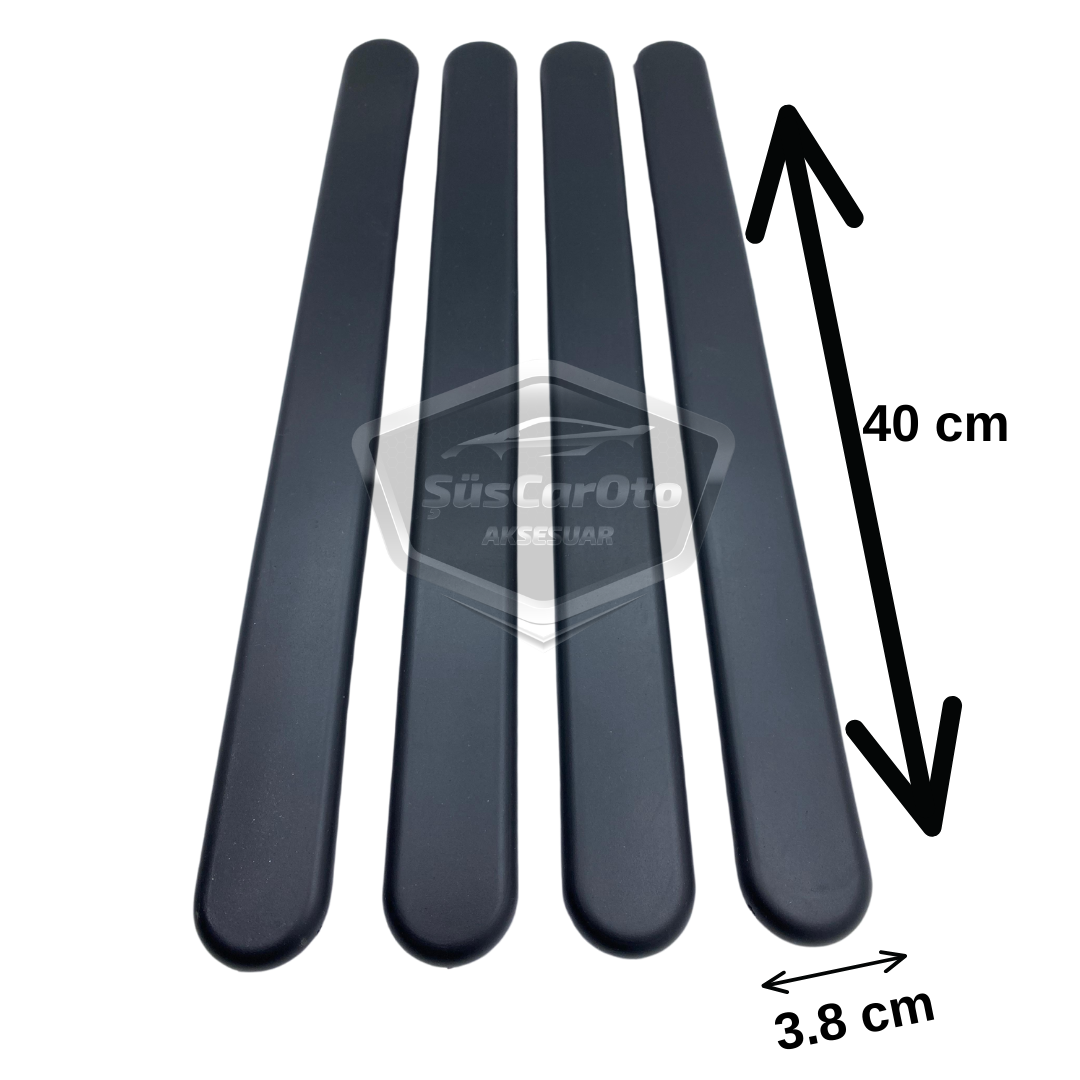 Honda Civic Vtec 2 Uyumlu Esnek Tampon Koruma Bandı Ön Arka Tampon Koruyucu Şerit Yumuşak Bant 4 lü Paket Siyah image 5