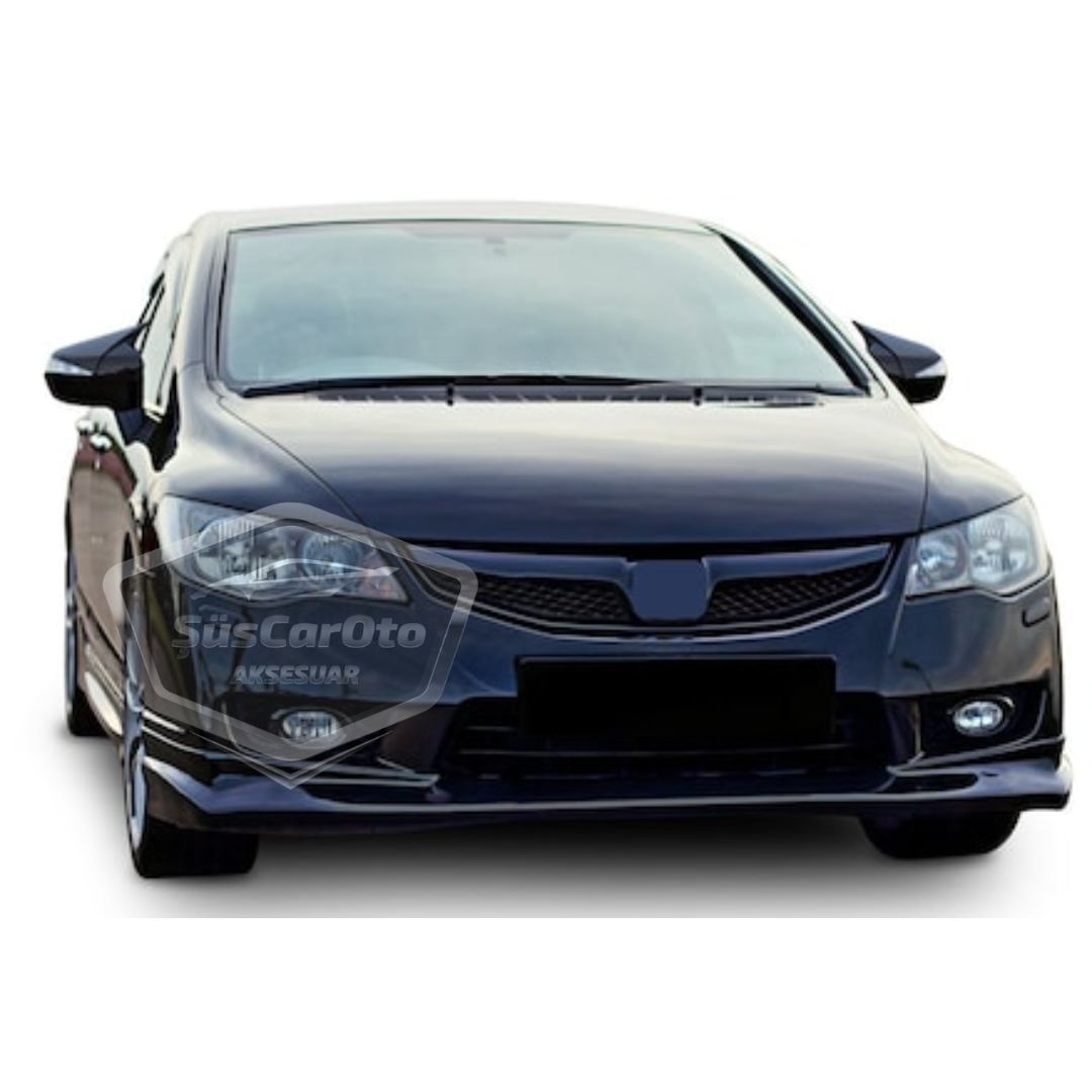 Honda Civic FD6 2006-2011 Batman Yarasa Ayna Kapağı Piano Black ABS Plastik image 1