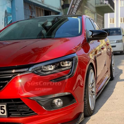 Renault Megane 4 2016 Sonrası Batman Yarasa Ayna Kapağı Piano Black ABS Plastik image 3