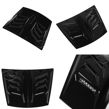 Üniversal Her Araca Uyumlu Geniş Midi Boy Kaput Üstü Havalandırma Izgarası Tavan Vent Air Scoop İthal Nikelajlı 48.5 x 35.5 cm image 2