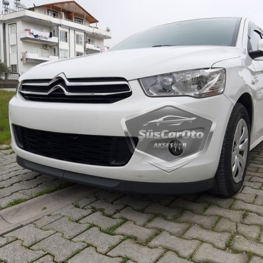 Citroen C Elysee 2012-2023 Uyumlu Üniversal Astra H lip Esnek Ön Lip 2 Parça Tampon Altı Dil Karlık Ön Ek image 0