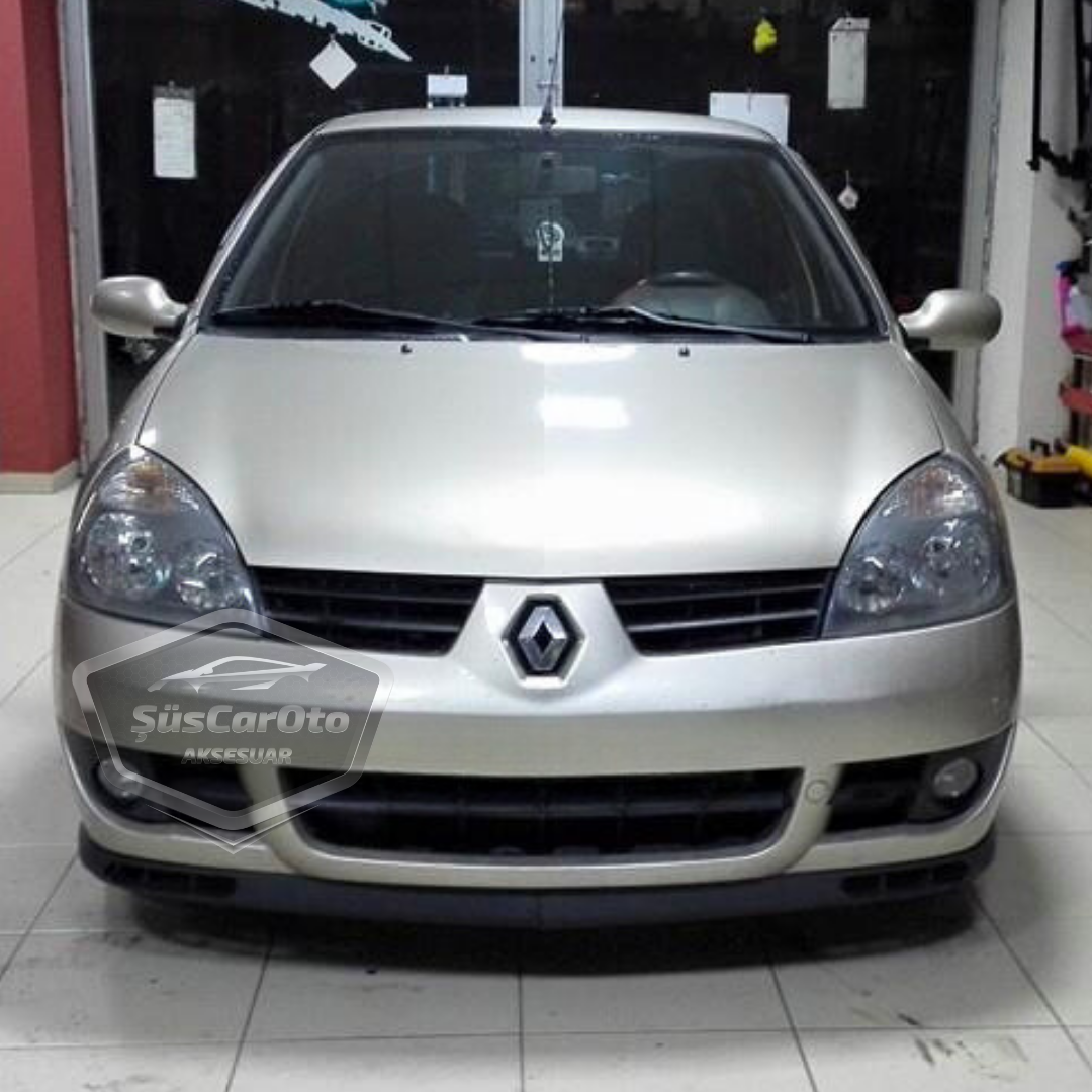 Renault Clio 2 Symbol Hb&amp;Sedan 1998-2008 Uyumlu Üniversal Laguna Lip Esnek Ön Lip 2 Parça Tampon Altı Dil Karlık Ön Ek image 4
