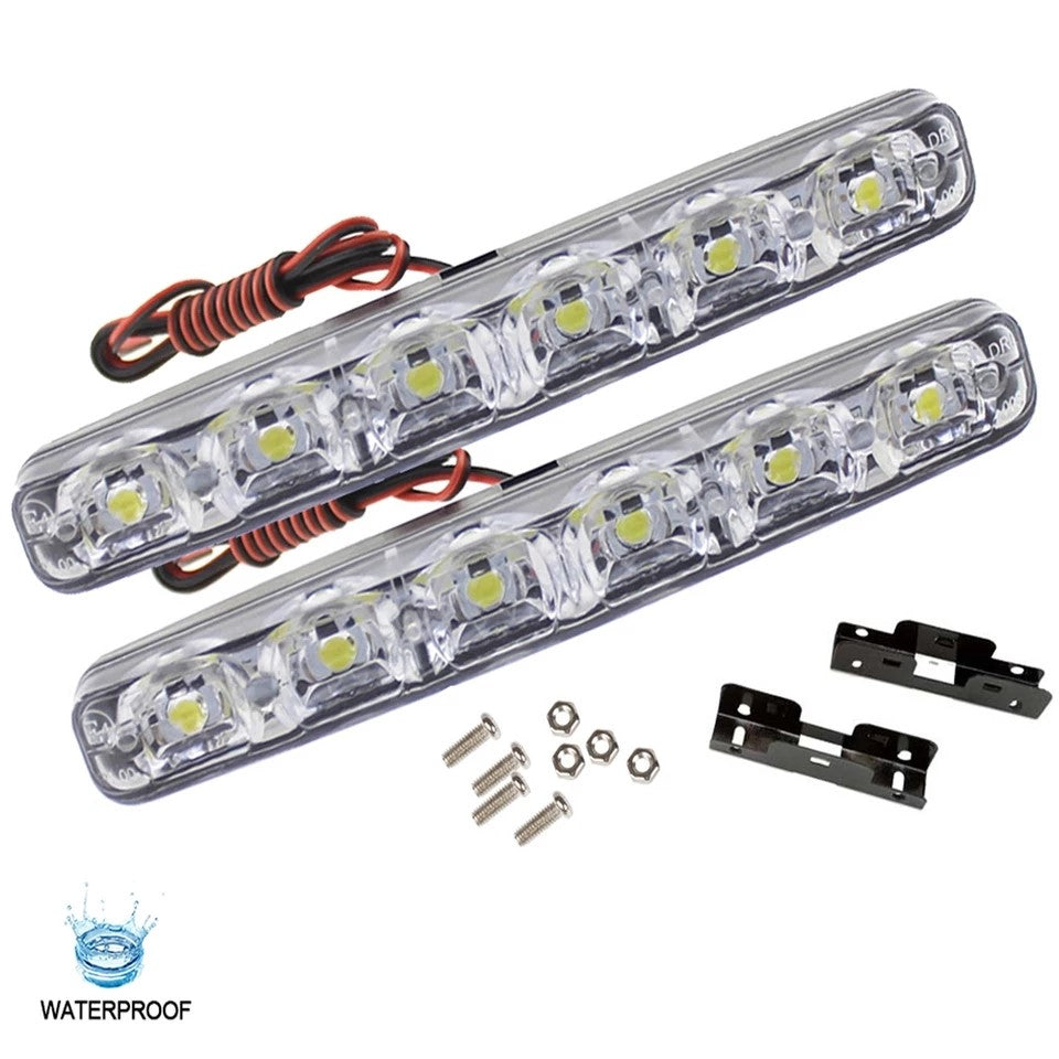 6 Ledli Gündüz Farı Gündüz Ledi DRL Led Lamba 18W Su Geçirmez image 3