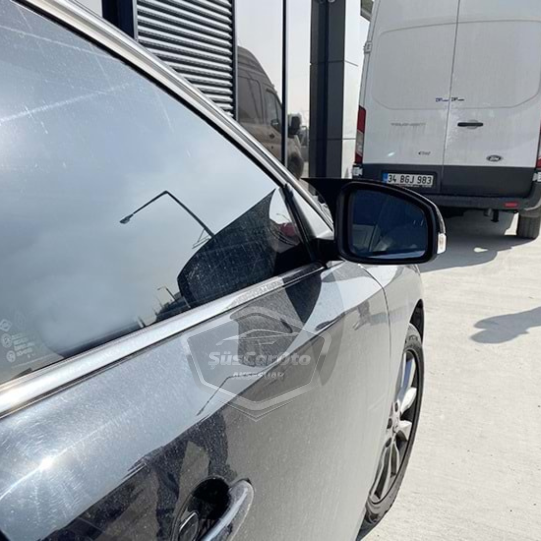 Renault Latitude 2010-2015 Batman Yarasa Ayna Kapağı Piano Black ABS Plastik image 7