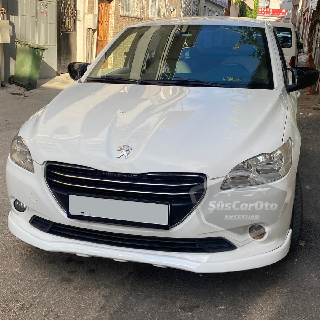 Peugeot 301 2012-2019 Batman Yarasa Ayna Kapağı Piano Black ABS Plastik image 3