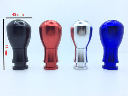 Üniversal Metal Spor Görünümlü Vites Topuzu Aparatlı Yuvarlak Tip Gümüş image 3