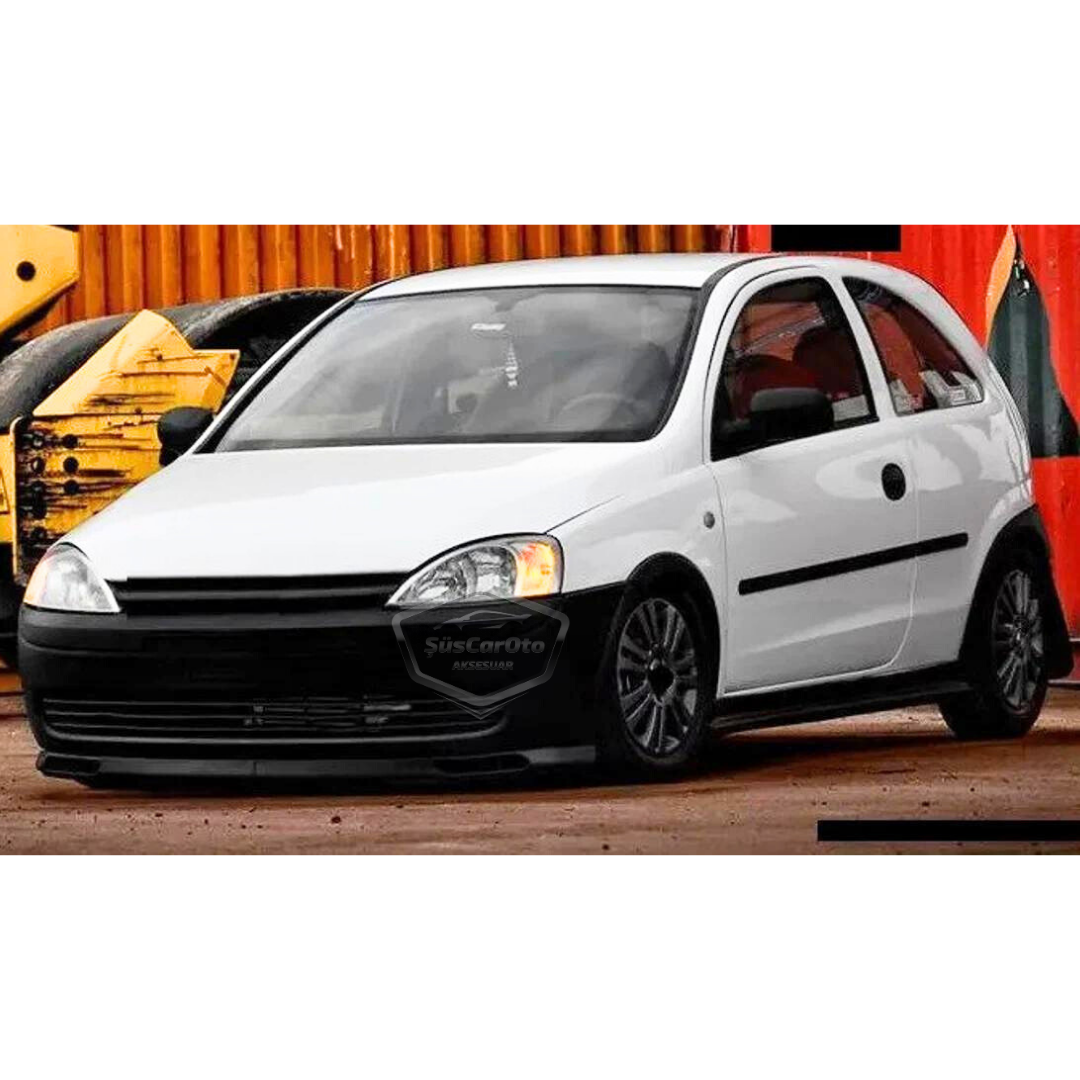 Opel Corsa C 2000-2006 Uyumlu Üniversal Laguna Lip Esnek Ön Lip 2 Parça Tampon Altı Dil Karlık Ön Ek image 7