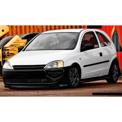 Opel Corsa C 2000-2006 Uyumlu Üniversal Laguna Lip Esnek Ön Lip 2 Parça Tampon Altı Dil Karlık Ön Ek image 7