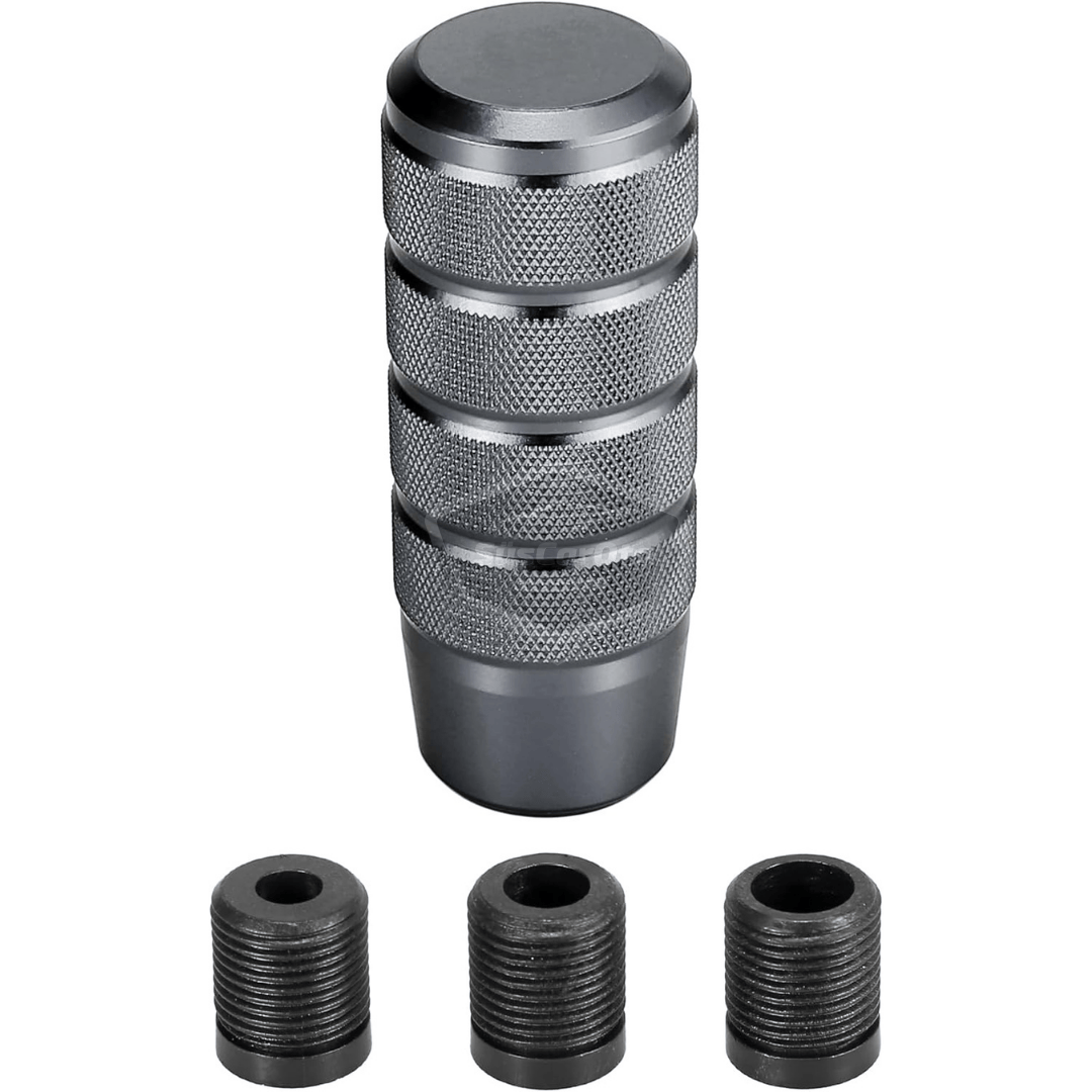 Üniversal 9.5 cm JDM Metal Spor Görünümlü Vites Topuzu Aparatlı Alüminyum Alaşım Otomatik-Manuel Yarış Vites Kolu Titanyum Gri image 8