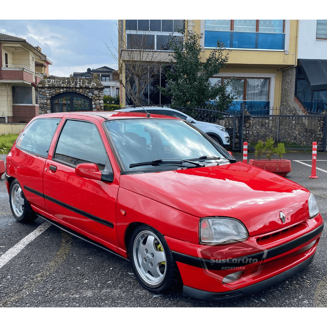 Renault Clio 1 1990-1997 Uyumlu Üniversal V2 Laguna Lip Esnek Ön Lip 2 Parça Tampon Altı Dil Karlık Ön Ek image 4