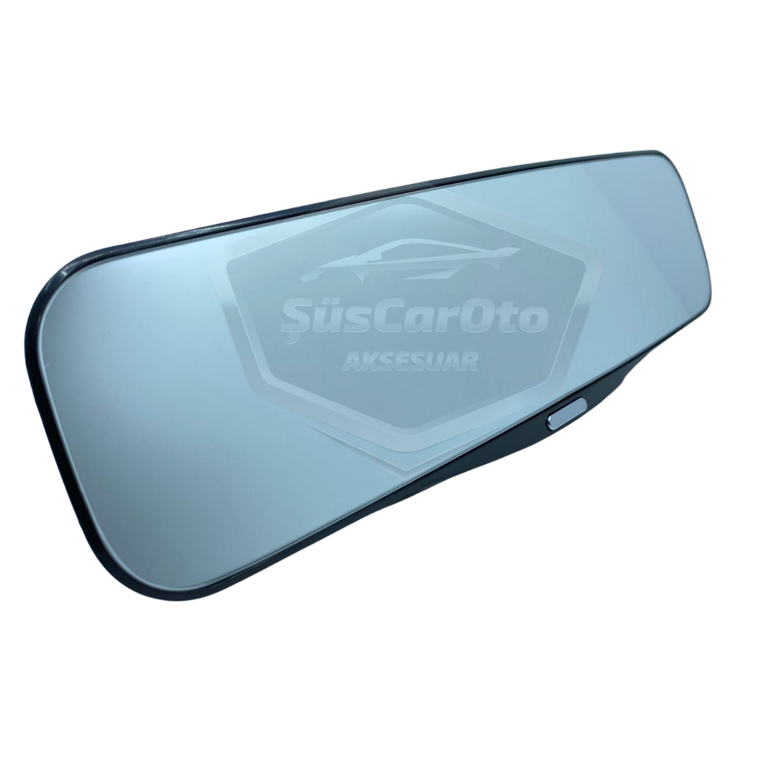 OSCAR Bombeli Makaslı Geçmeli İç İlave Ayna Siyah İnce Çerçeveli 300 mm image 2