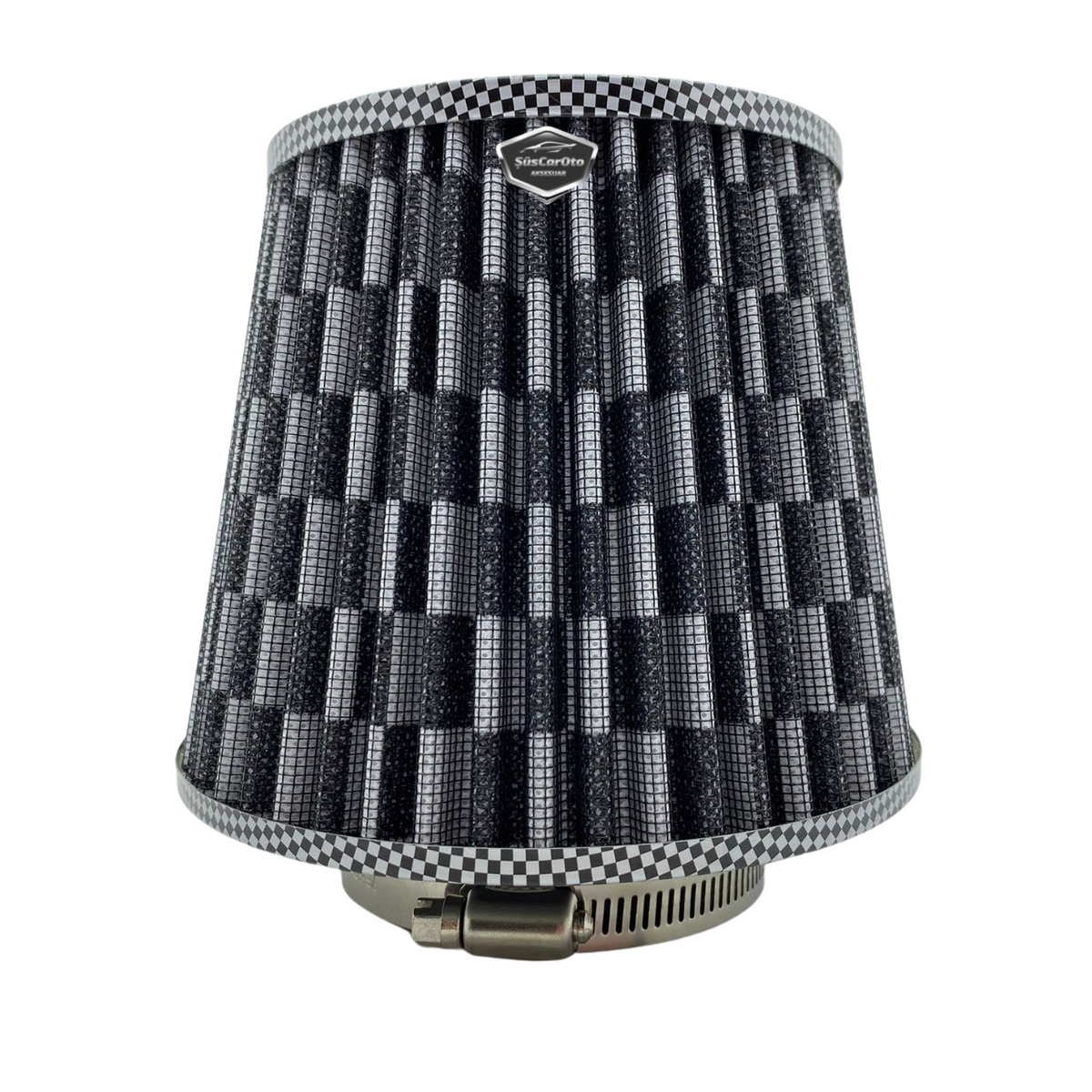 Carub Performans ve Ses Arttırıcı Açık Hava Filtresi +6 Hp Açık Tip Karbon 76 mm image 1