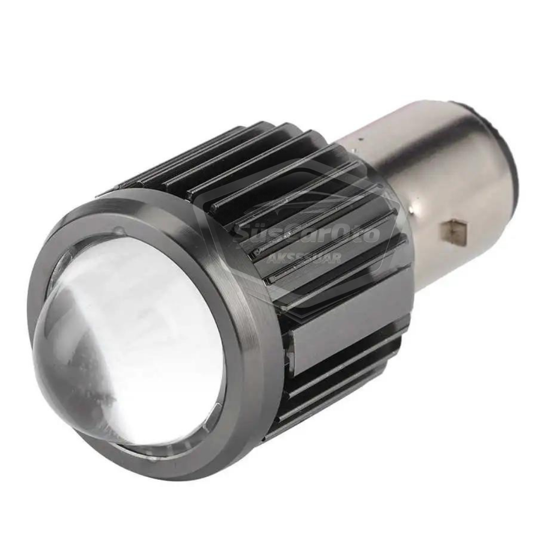 Otomobil Araç Motosiklet Mercekli Far Ampulü Led Far Çift Renk Sarı-Beyaz CSP Led Lamba Delici Yayıcı S2 Uzun Kısa 1 Adet BA20D H6 image 2