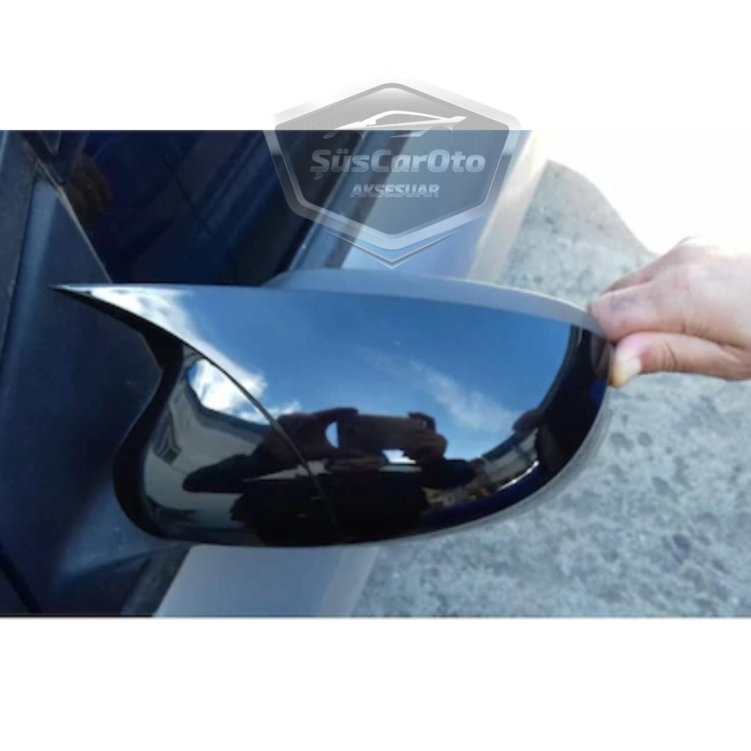 Ford Focus 3 3.5 2011-2018 Batman Yarasa Ayna Kapağı Piano Black ABS Plastik image 7