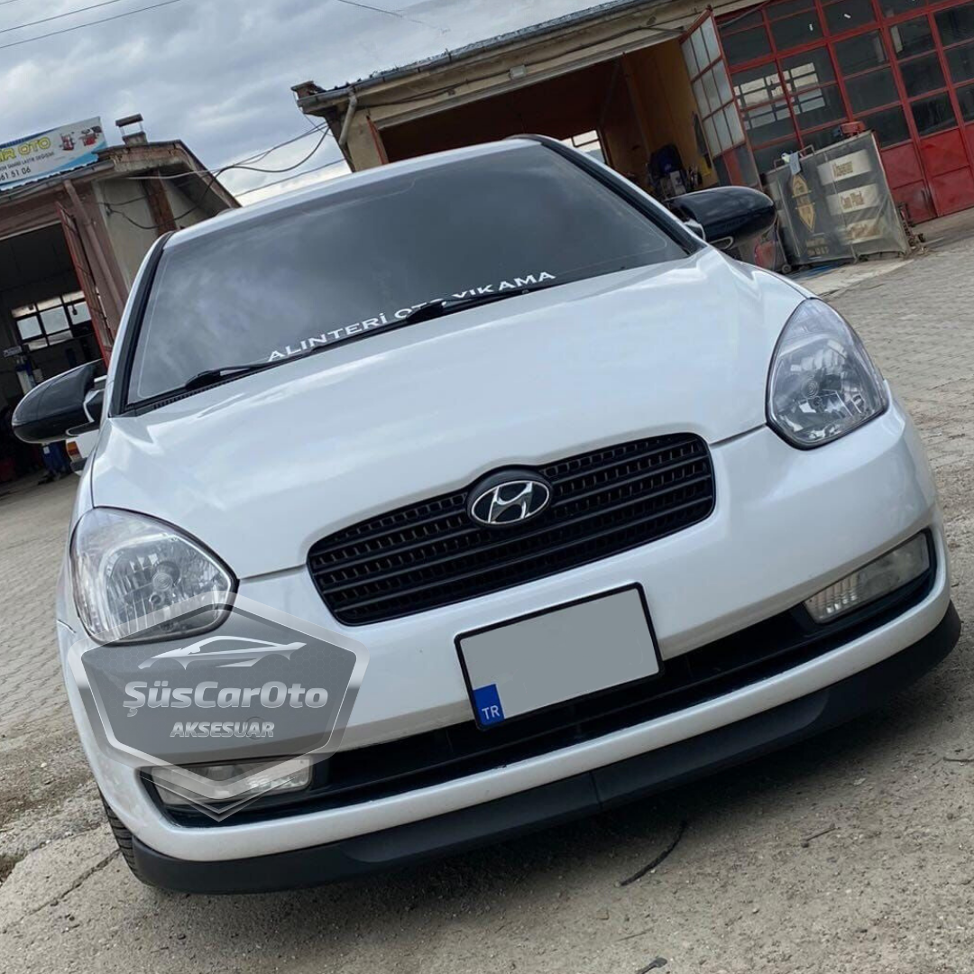 Hyundai Accent Era 2006-2012 Uyumlu Üniversal Astra H lip Esnek Ön Lip 2 Parça Tampon Altı Dil Karlık Ön Ek image 4