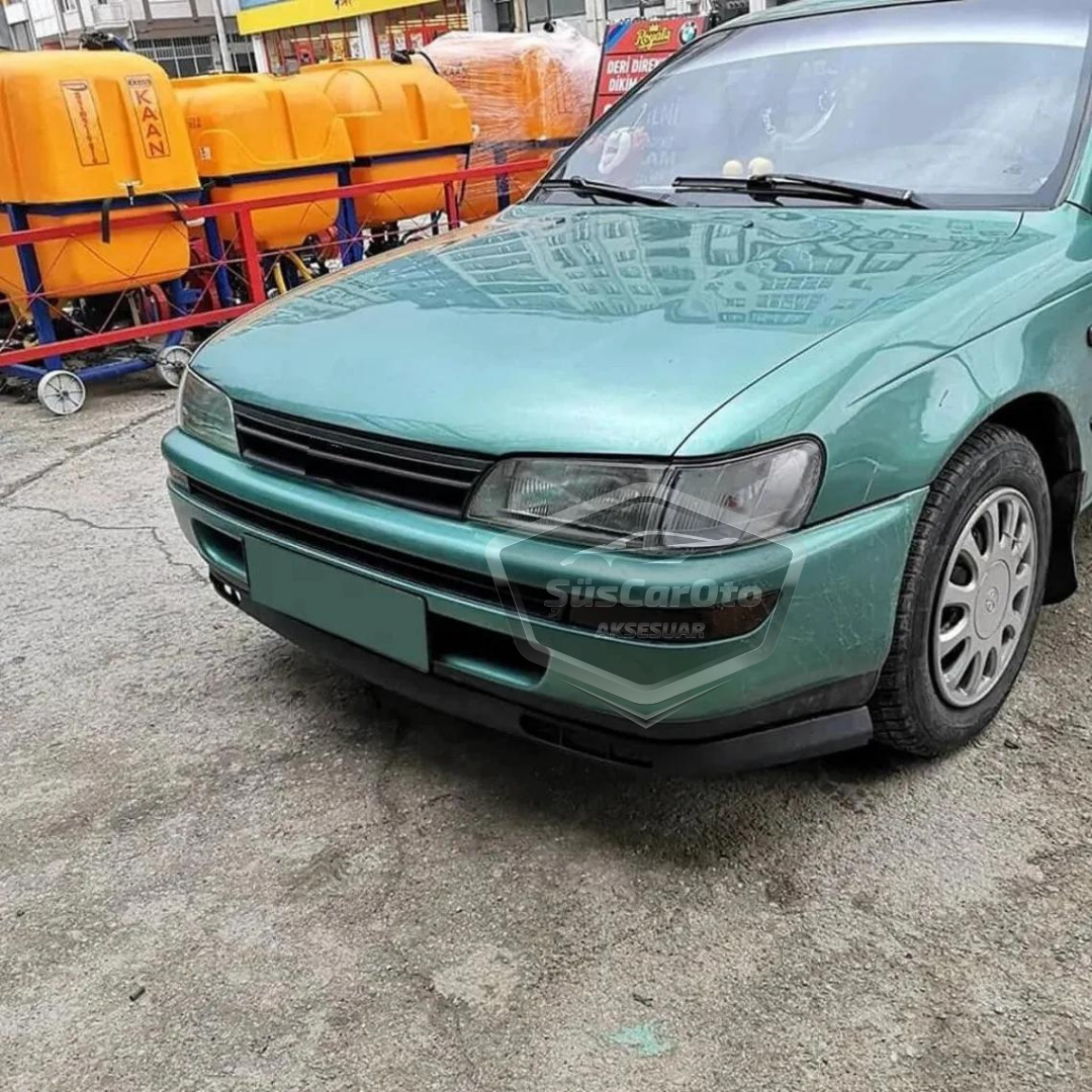 Toyota Corolla AE101 Efsane Kasa 1991-1998 Uyumlu Üniversal Laguna Lip Esnek Ön Lip 2 Parça Tampon Altı Dil Karlık Ön Ek image 3